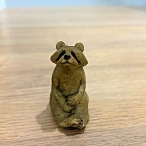 Rosie Raccoon Quarry Critters 2002 Second Nature Design Figurine Stone